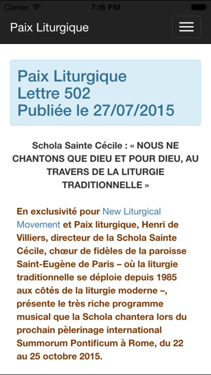 Paix Liturgique