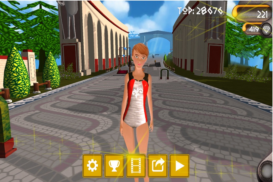 Gym Runner - The Endless Gymnastics Adventure! screenshot 2