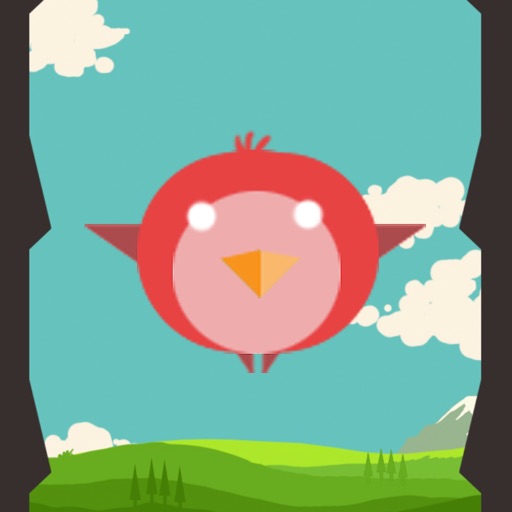 Red Bouncing Bird Free Icon