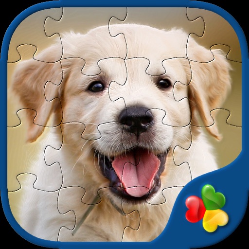 Dog Puzzles - Jigsaw Puzzle Game for Kids with Real Pictures of Cute Puppies and Dogs iOS App