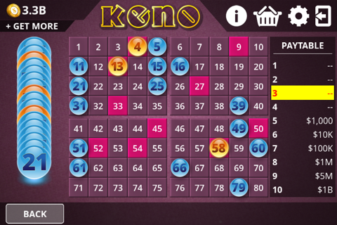 Keno - Royal Online Casino screenshot 2