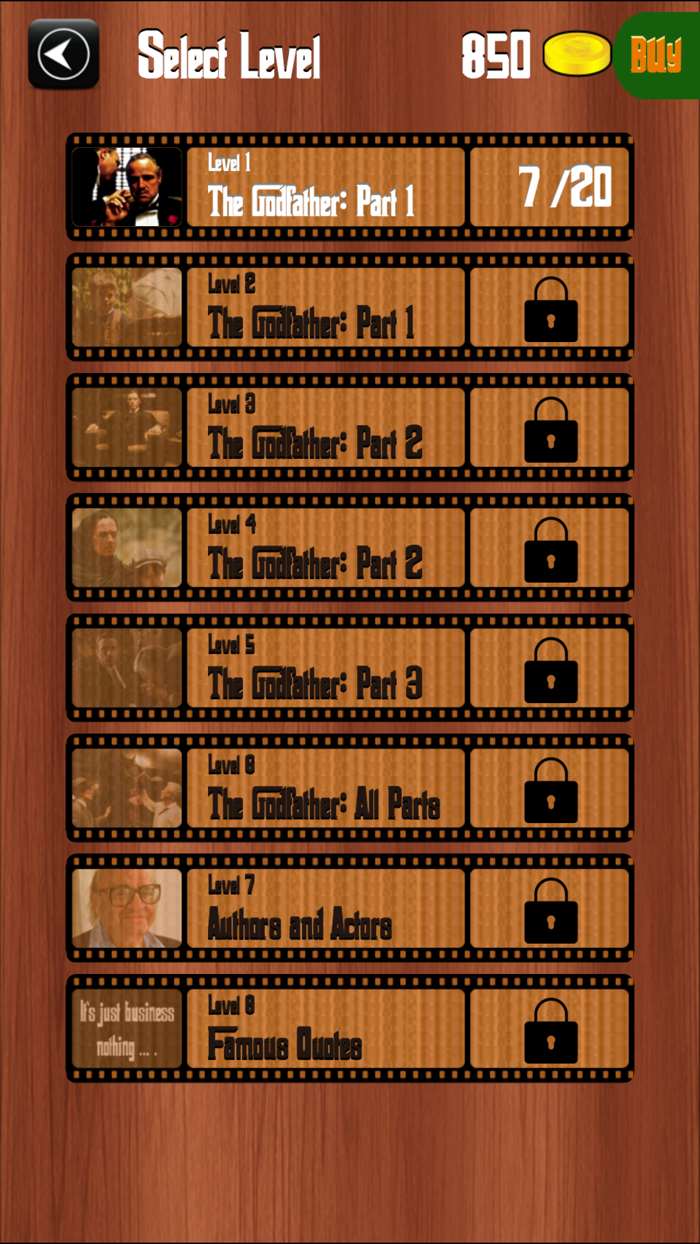 The Godfather Great Movie Personages Free