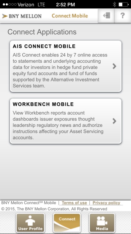 BNY Mellon Connect℠ Mobile for iPhone