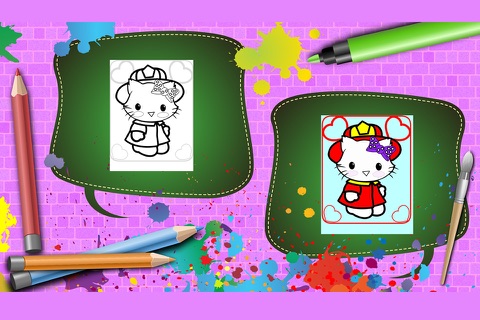 Kitty Coloring Fun screenshot 2