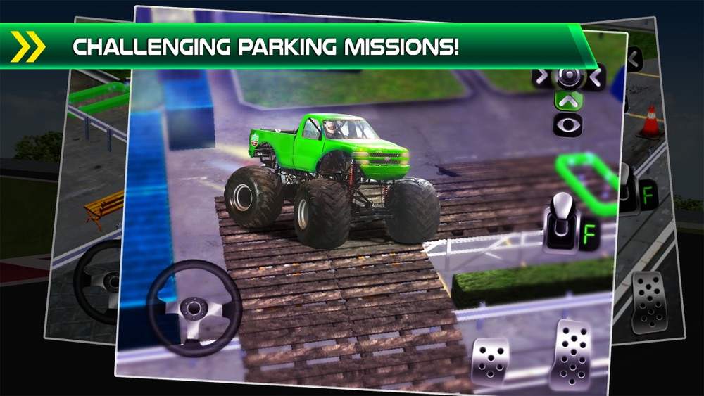 Monster Truck Parking Simulator - 3D Car Bus Driving & Racing Games hack tool