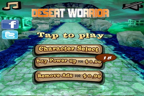 Desert Warrior - endless runner attack screenshot 4