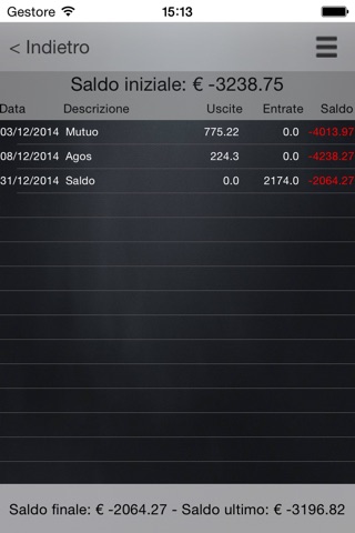 Bilancio Famigliare screenshot 4
