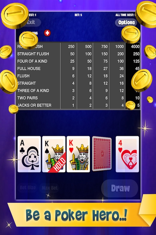 VIP Video Poker - Texas Holdem Casino Vegas Slot screenshot 4