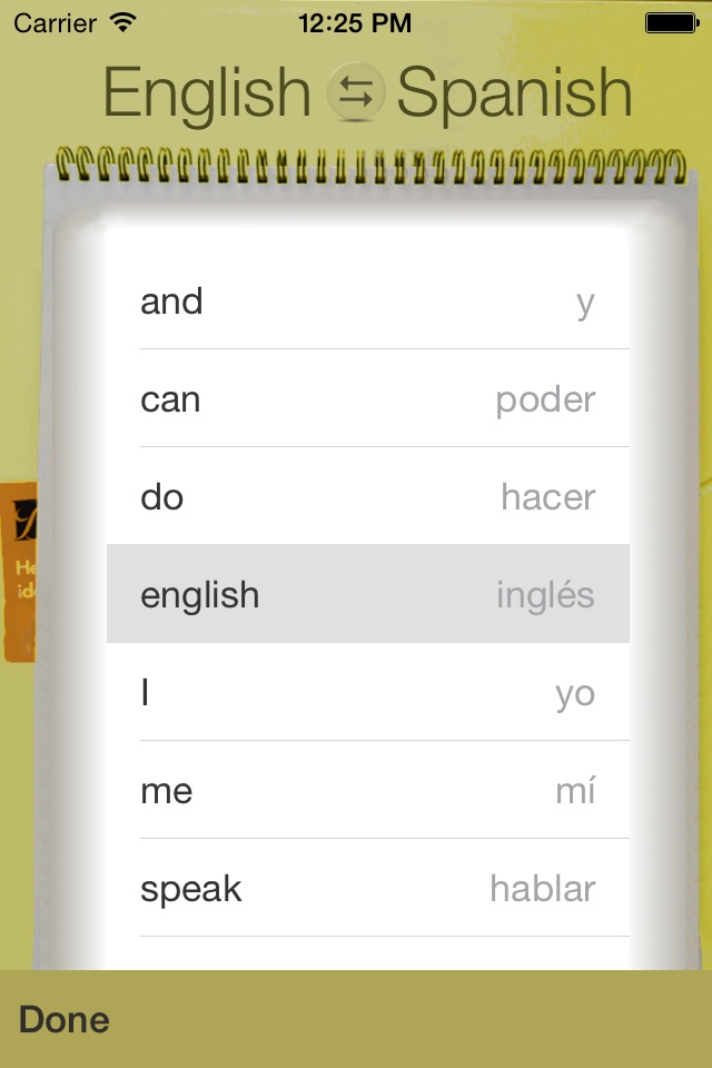 Spanish Vocabulary Trainer screenshot 4