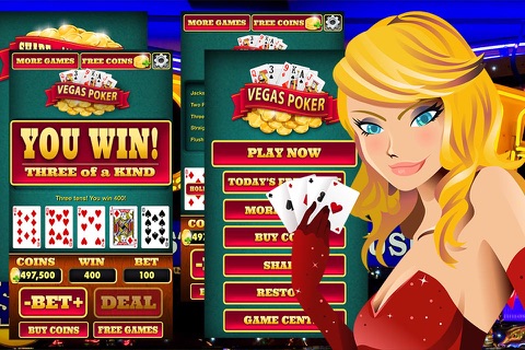 Vegas Poker - Free Professional Poket Video Poker Superstars screenshot 2
