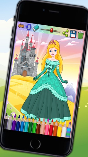 Paint magic princesses - coloring the princess kingdom(圖2)-速報App