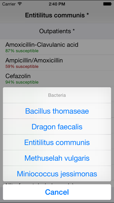 How to cancel & delete Antibiograms from iphone & ipad 2