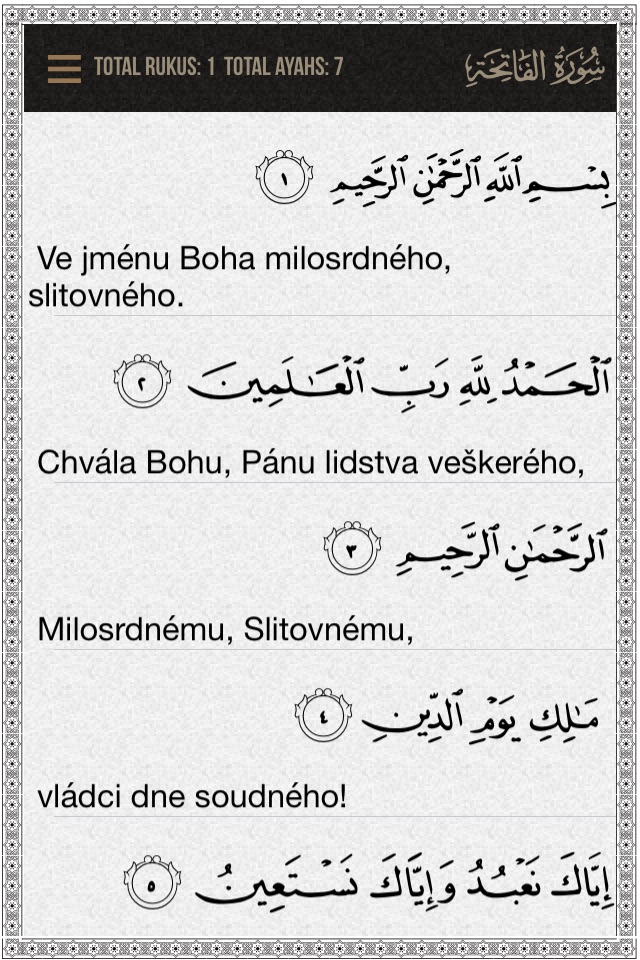 Quran Czech screenshot 2
