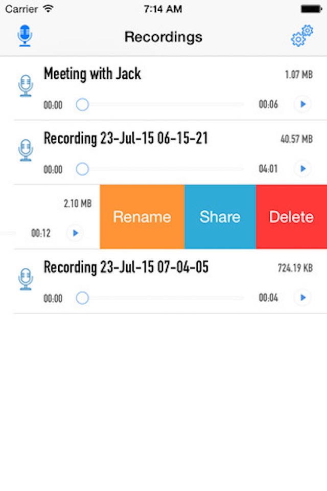 Voice Recorder for Free Audio Recording, Playback and Sharing screenshot 3