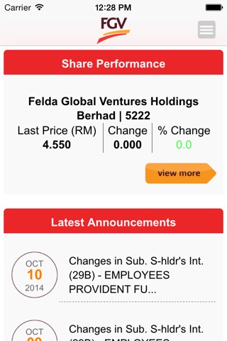 Felda Global Ventures Investor Relations screenshot 2