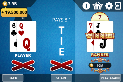 Baccarat - Royal Online Casino screenshot 2