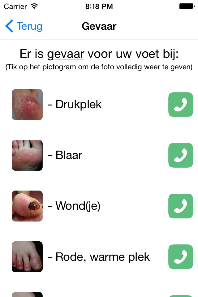 Diabetische voet en schoen screenshot 4