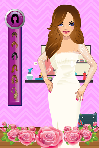 Wedding Dress Up Salon - Fashion dressup & stylish bride makeover game screenshot 2