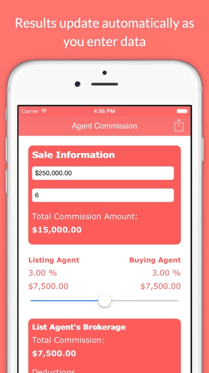 Real Estate Agent Commission Calculator