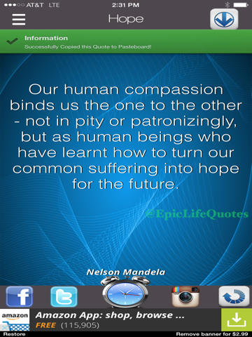 Screenshot #6 pour Epic Life Quotes - Daily Inspirations & Motivations