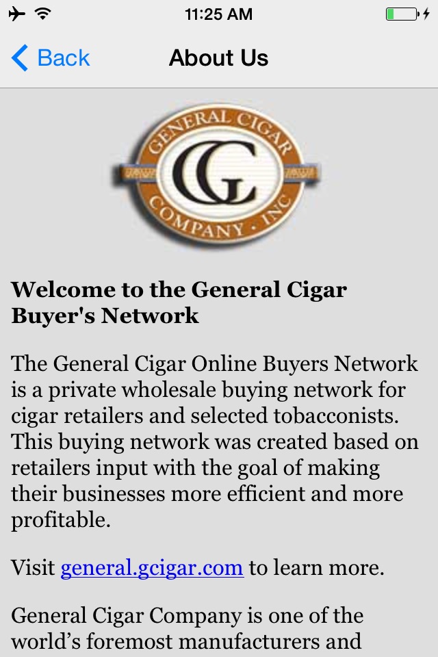 General Cigar Buyers Network screenshot 2