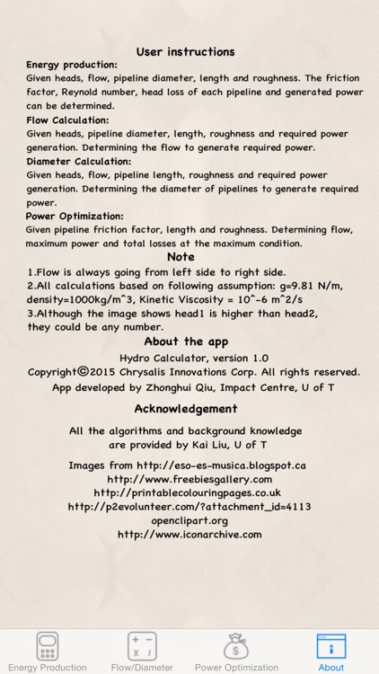 Hydraulic calculator to learn hydroelectric plant design (Free) screenshot-3