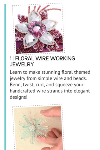 Floral Wire Working Jewelry screenshot 2