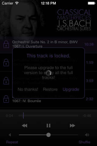 Bach: Orchestral Suites screenshot 4