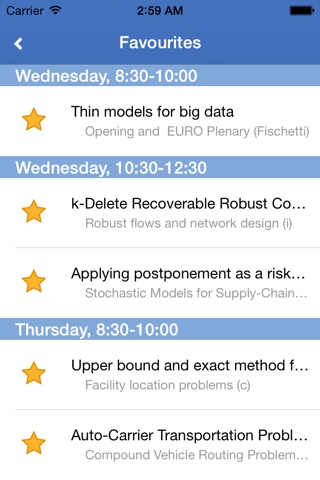 OR2015 Vienna Conference App screenshot 3