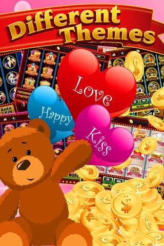 Romance and Valentines - Love in League Gold Rush Casino screenshot 2