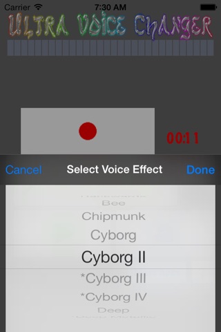 Ultra Voice Changer screenshot 2