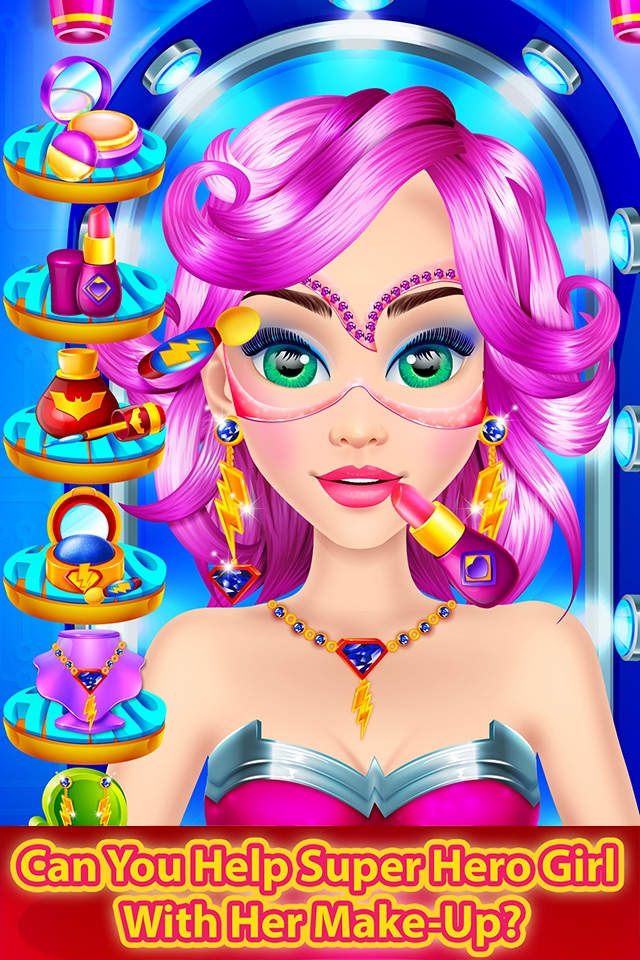 Superhero Beauty Salon - Makeup, Dressup & Kid Spa screenshot 2