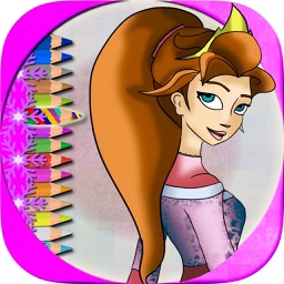 Dessins à peindre des princesses – pinceau magique