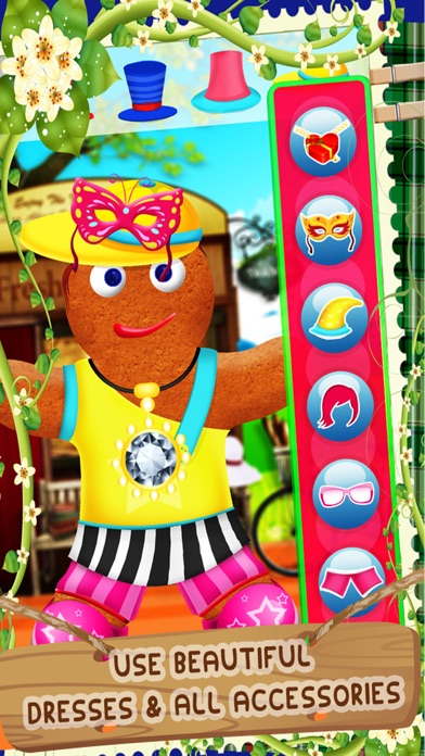 How to cancel & delete Gingerbread Man Dress Up Mania - Free Addictive Fun Christmas Games for Kids, Boys and Girls from iphone & ipad 3