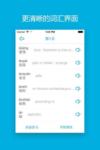 Learn Chinese/Mandarin-HSK Level 4 Words screenshot 2
