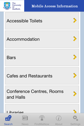 AccessAble – Uni of Sheffield screenshot 2