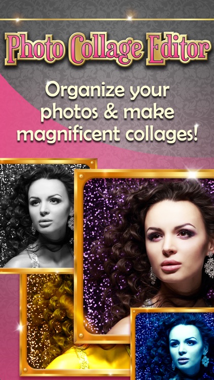 Photo Collage Editor - Retouch & Stitch Pics in Girly Grid Layouts with Borders