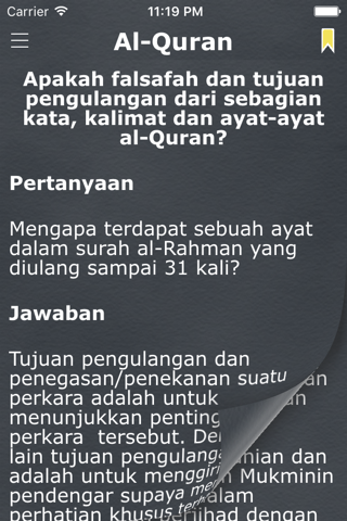 Tanya Jawab Islam (Islamic Questions and Answers in Bahasa Indonesia) screenshot 4
