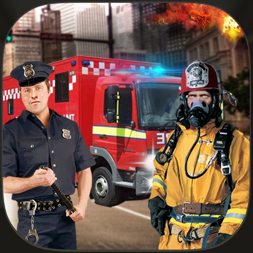911 Rescue Truck Driver City Emergency 3D Simulator Game