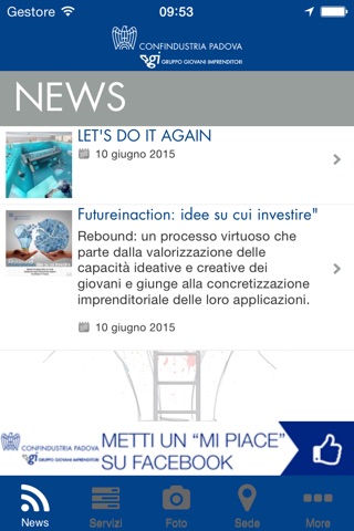 Giovani Confindustria PD screenshot 2