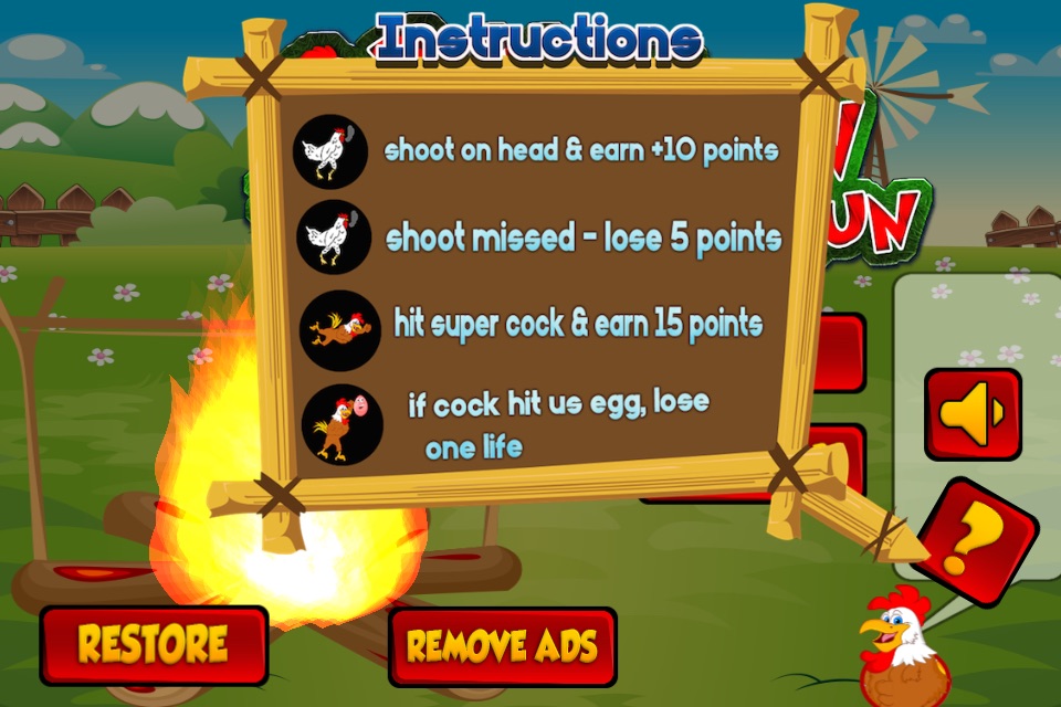 Run Chicken Run - Chicken Shooter Game screenshot 2