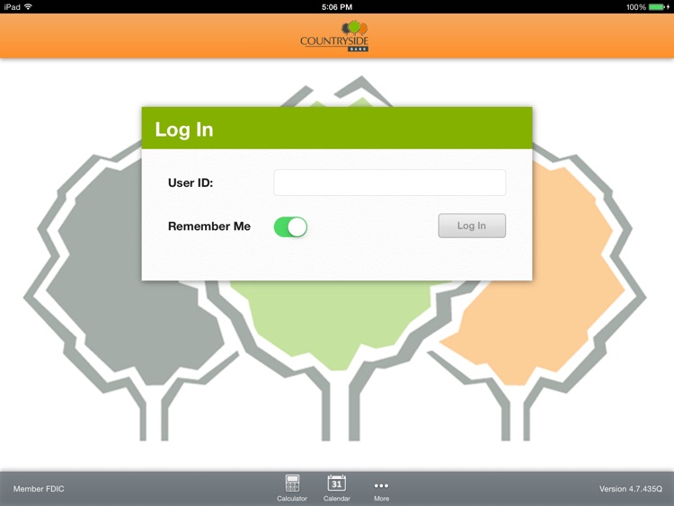 Countryside Bank Tablet Banking