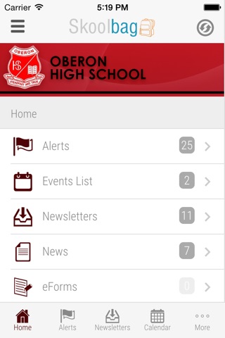 Oberon High School - Skoolbag screenshot 3