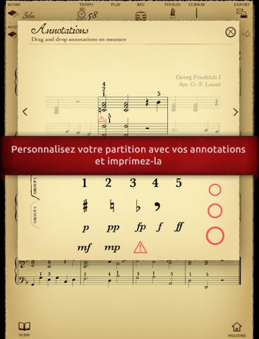 Play Händel – Sarabande (partition interactive pour piano) screenshot 4
