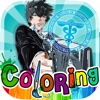 Coloring Anime & Manga Book : Cartoon Pictures on Psycho Pass Painting