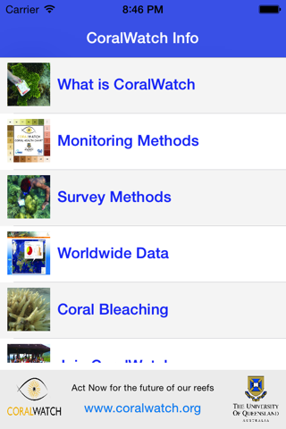 CoralWatch Info screenshot 2