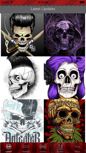 Skull Art Theme HD Wallpaper and Best Inspirational Quotes B(圖1)-速報App