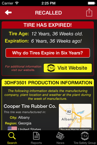 Tire Facts screenshot 3