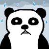 熊猫避雨