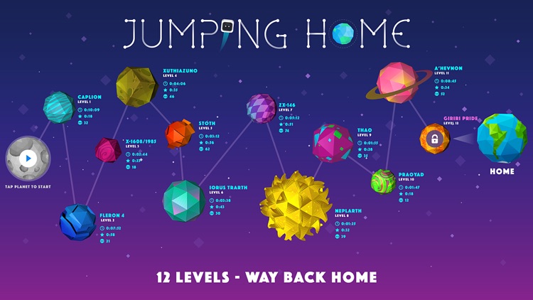 Jumping Home - Space Level Jumper Platformer. screenshot-0